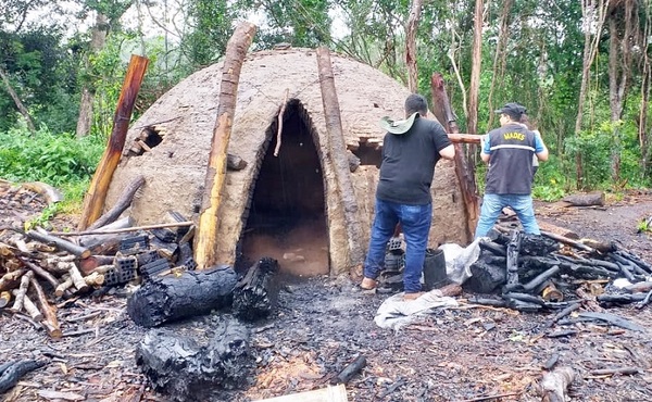 Hallan y destruyen hornos de producción de carbón en la Reserva Morombi