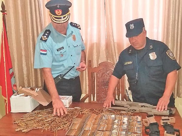 Cae brasileño con arsenal de municiones