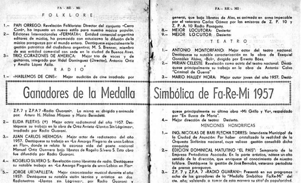 HOY / Figuras destacadas de la radiofonía nacional