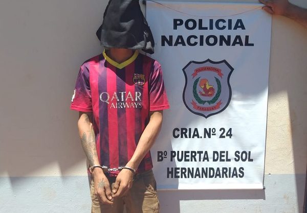 Detienen a delincuente en Hernandarias