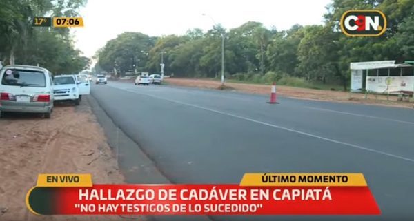 Hallan cadáver al costado de la ruta en Capiatá