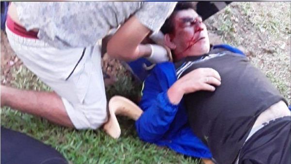 Suboficial no aguantó que golpeen a su mamá y dejó a su padrastro "milanesaraïcha"
