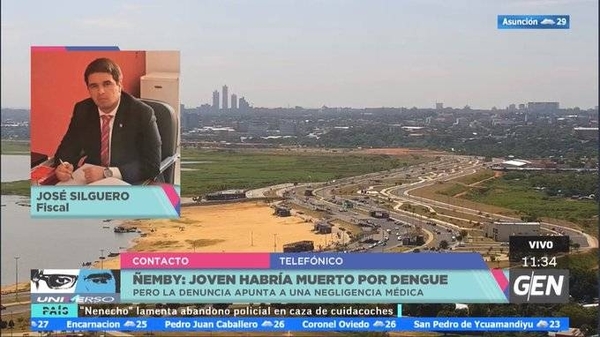 HOY / Fiscal José Silguero, sobre la presunta muerte de una joven por dengue hemorrágico en Ñemby