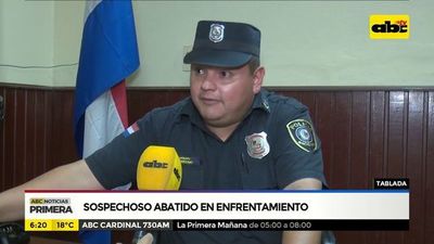 Sospechoso abatido en enfrentamiento - ABC Noticias - ABC Color