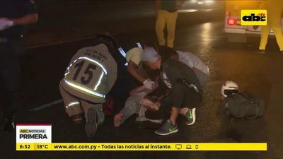 Motociclista herido tras accidente - ABC Noticias - ABC Color