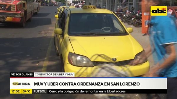 Muv y Uber contra ordenanza en San Lorenzo - ABC Noticias - ABC Color