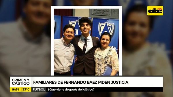 Familiares de Fernando Báez piden justicia - Crimen y castigo - ABC Color