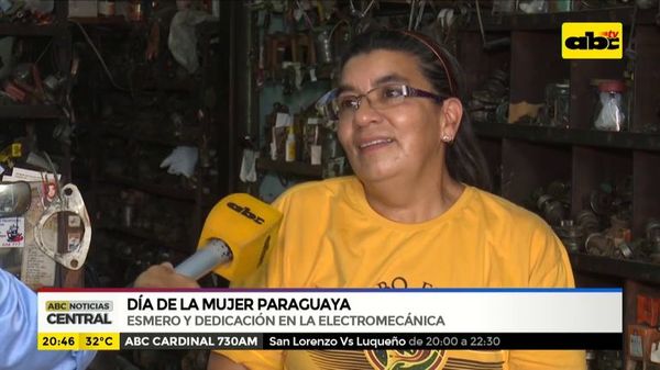Día de la Mujer Paraguaya: Esmero y dedicación en la electromecánica - ABC Noticias - ABC Color