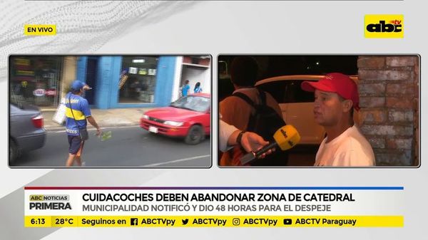 Cuidacoches deben abandonar zona de catedral - ABC Noticias - ABC Color
