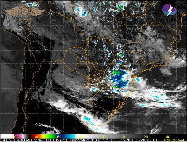 Lluvias y tormentas en seis departamentos del Sur y Este - Nacionales - ABC Color