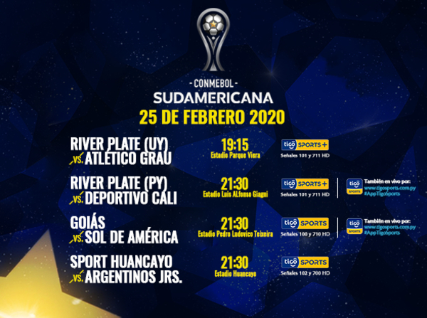 Semana de definiciones por Copa Sudamericana