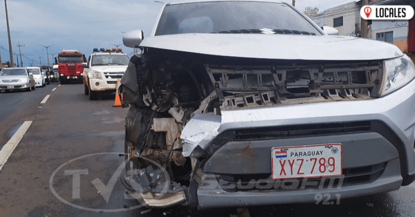 Aparatoso accidente de tránsito sobre la Ruta PY06 involucró a dos vehículos