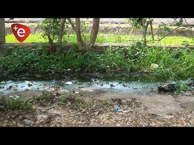 CLOACA DA LA ''BIENVENIDA'' A TURISTAS EN EL CENTRO DE FRONTERAS