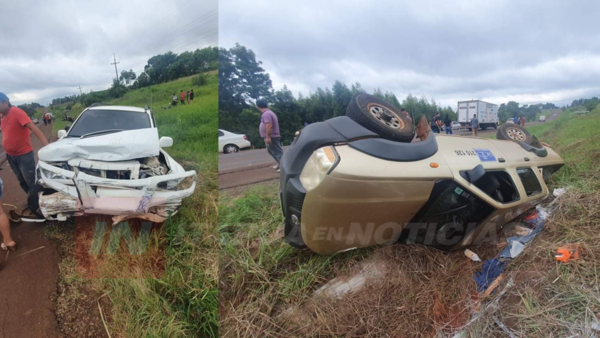 HACE INSTANTES: GRAVE ACCIDENTE Y VUELCO SOBRE LA RUTA 1
