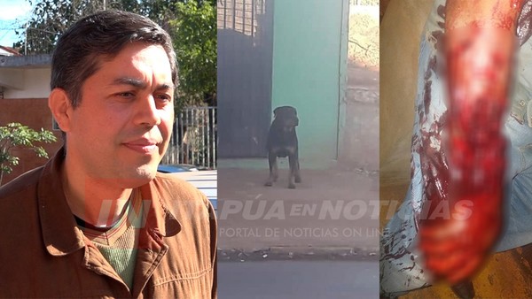 HOMBRE ATACADO POR EL PERRO NECESITA AYUDA.