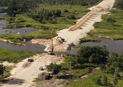 Avanzan los trabajos en la ruta Alberdi-Pilar