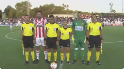 Zulma Quiñónez hace historia y es la primera mujer en arbitrar en Copa