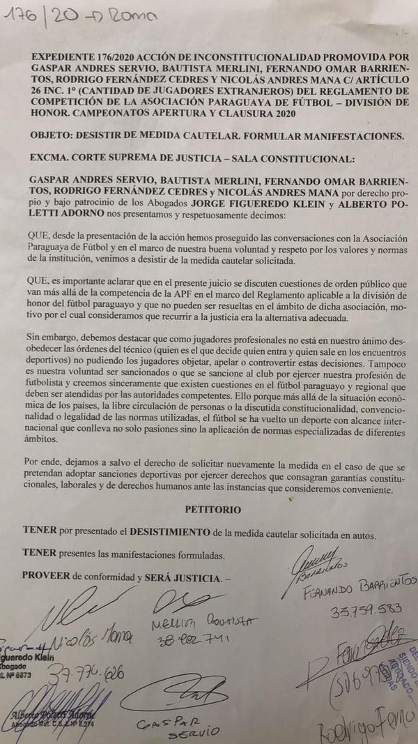 Desisten de medida cautelar pero no de la inconstitucionalidad - Guaraní - ABC Color