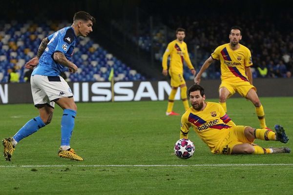 El Barcelona no pudo en su visita al Nápoli - Fútbol - ABC Color