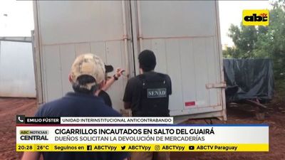 Cigarrillos incautados en Santo del Guairá: Dueños solicitan devolución de las mercaderías - ABC Noticias - ABC Color