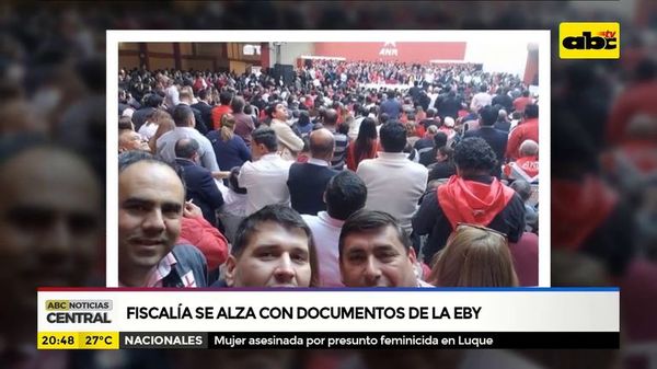 Fiscalía se alza con documentos de la EBY - ABC Noticias - ABC Color