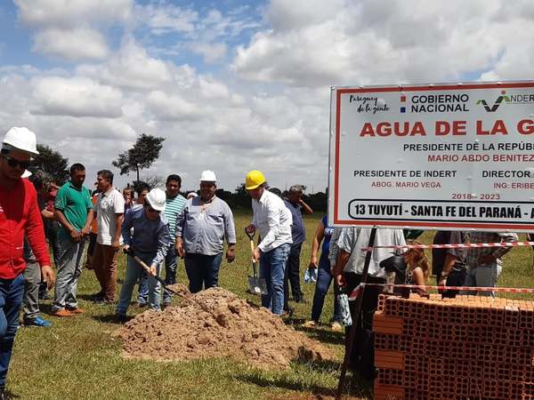 INDERT inicia obras del sistema de abastecimiento de agua potable