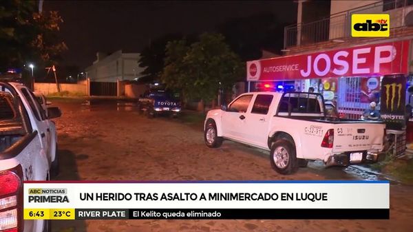 Un herido tras asalto a minimercado en Luque - ABC Noticias - ABC Color