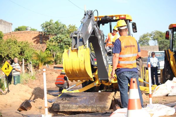 Inician obras de alcantarillado en Fernando de la Mora