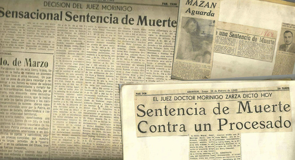EN FEBRERO DE 1962 SE DICTÓ LA ÚLTIMA SENTENCIA DE MUERTE EN ENCARNACIÓN.