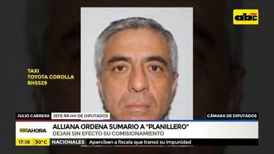Alliana ordena sumario a “planillero” de Diputados - ABC Noticias - ABC Color