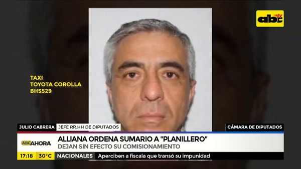 Alliana ordena sumario a “planillero” de Diputados - ABC Noticias - ABC Color