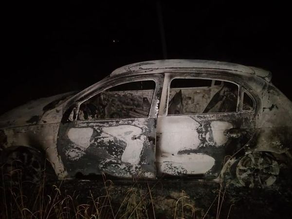 Hallan incinerado vehículo de joven desaparecido - Nacionales - ABC Color