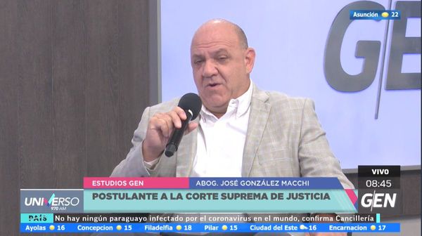 José González Macchi apunta a mejorar temas carcelarios