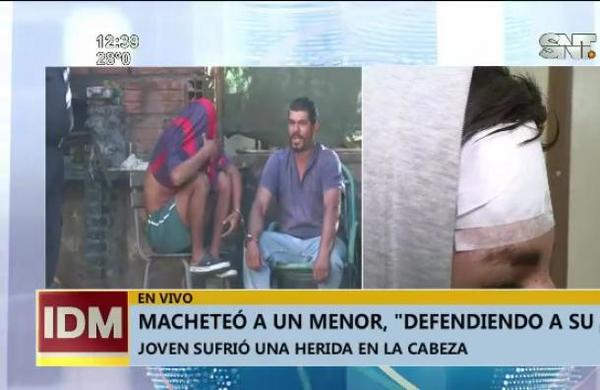 Macheteó a un menor para 'defender' a su hijo - SNT
