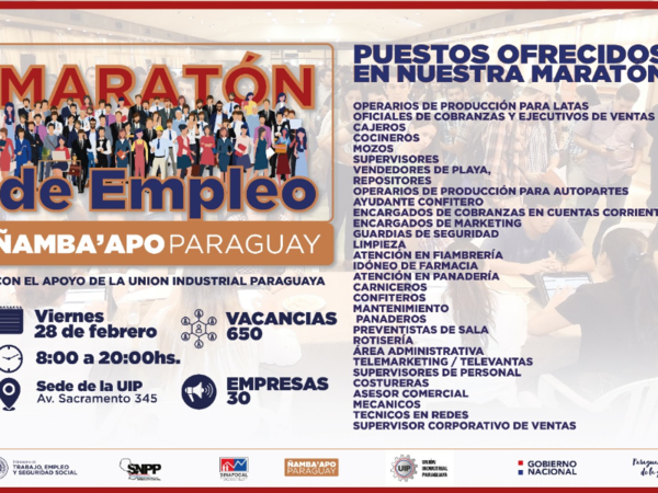 Invitan a la primera Maratón de Empleo