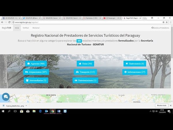 SENATUR HABILITA PLATAFORMA DIGITAL PARA INSCRIPCIONES EN REGISTUR