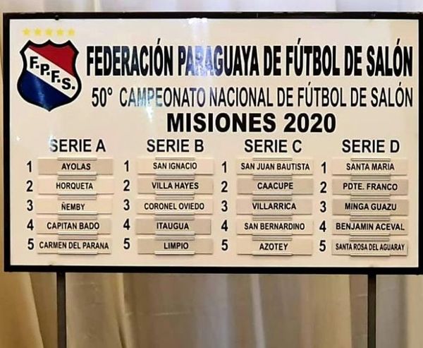 Se pone en marcha el 50º nacional de fútbol de salón en Misiones