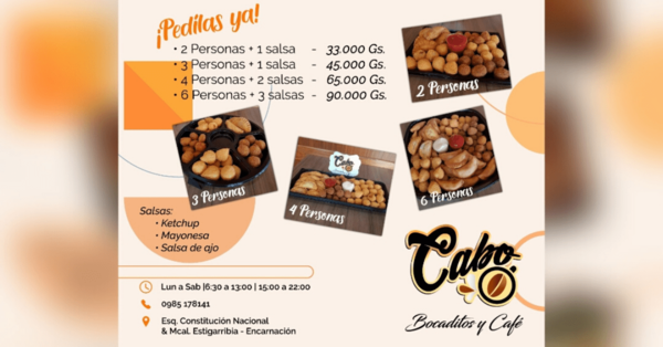 Cabo Bocaditos y Café un lugar especial en pleno centro de Encarnación