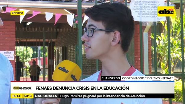 Fenaes denuncia crisis en la educación - ABC Noticias - ABC Color