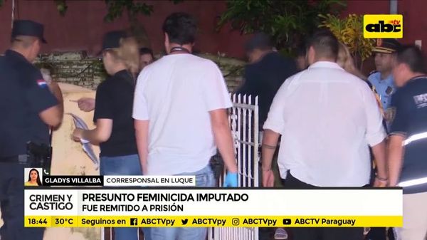 Presunto feminicida fue imputado - Crimen y castigo - ABC Color