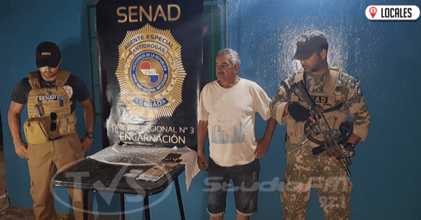 SENAD allanó vivienda de un adulto mayor en Arroyo Porá