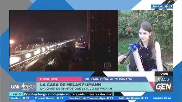 HOY / Melany, Paraguaya que estuvo en Wuham, cuenta lo que vivió cuando se desató el coronavirus