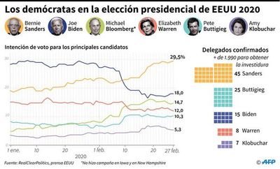¿Quiénes son los principales candidatos en la interna demócrata?   - Mundo - ABC Color