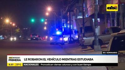 Le robaron el vehículo mientras estudiaba - ABC Noticias - ABC Color
