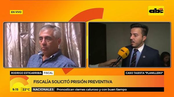 Fiscalía solicitó prisión preventiva para taxista planillero - ABC Noticias - ABC Color