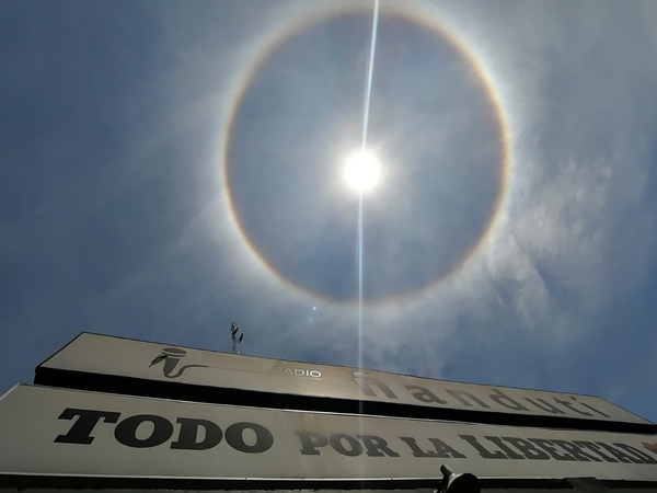 Un Halo Solar adorna nuestro cielo » Ñanduti