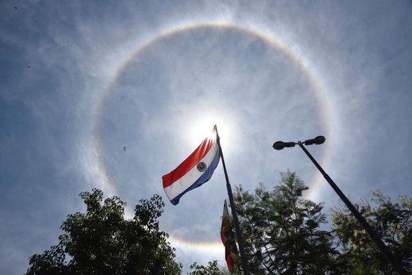 Halo solar resplandece en el cielo asunceno - Nacionales - ABC Color