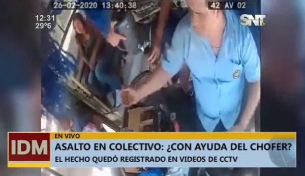 Vendedor asalta en bus y se sospecha complicidad del chofer