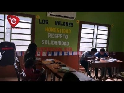 HABILITAN AULAS REFACCIONADAS Y CLIMATIZADAS EN ASENTAMIENTO GUAVIRAMI