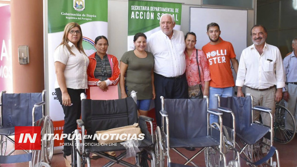 GOBERNACIÓN INVIRTIÓ RECURSOS EN LA COMPRA DE SILLAS DE RUEDA.